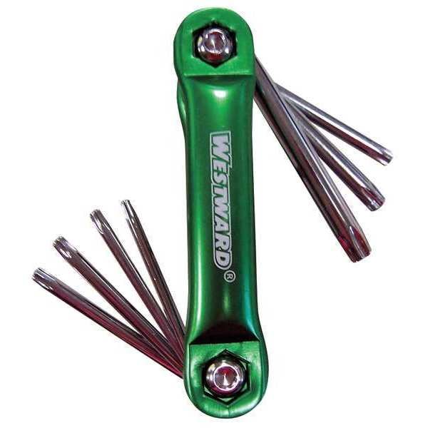 Westward 8 Piece Torx? Fold-Up Torx? Key Set, 5YUU7 - 5YUU7