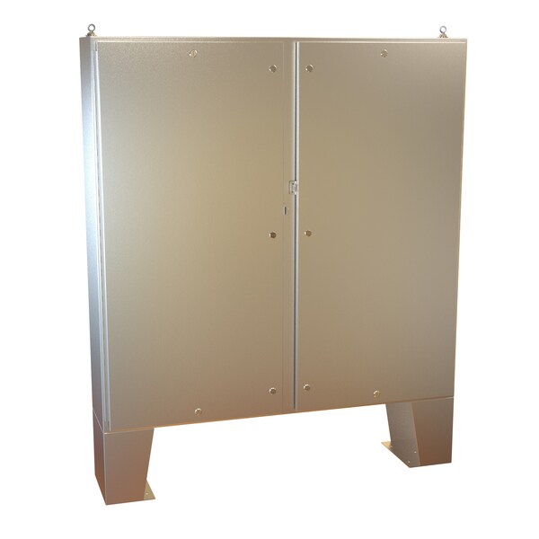 Hammond Stainless Steel Electrical Enclosures, 60.13 in H, 12.69 in D, 60.06 in W, NEMA 4X, Hinged - 1422N4S16D12FQT