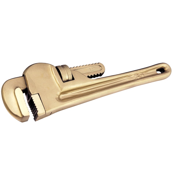 Cs Unitec Non Sparking Pipe Wrench, 200mm (8in), Aluminum Bronze - EX502-8A