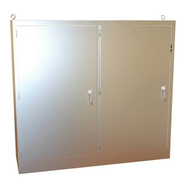 Hammond Stainless Steel Electrical Enclosures, 72.13 in H, 24.13 in D, 79 in W, NEMA 4X, Lift Off Hinged - 2UHD727924N4SS