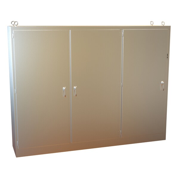 Hammond Stainless Steel Electrical Enclosures, 90.13 in H, 24.13 in D, 118-1/4 in W, NEMA 4X - 3UHD9011924N4SS