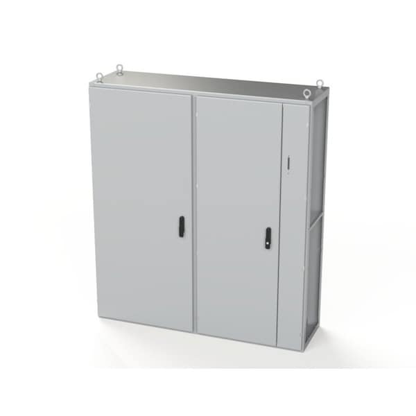 Saginaw Control & Engineering Carbon Steel Electrical Enclosures, 70.87 in H, 18 in D, 62.99 in W, NEMA 3R, 12, 13, Hinged - SCE-TD181605LG