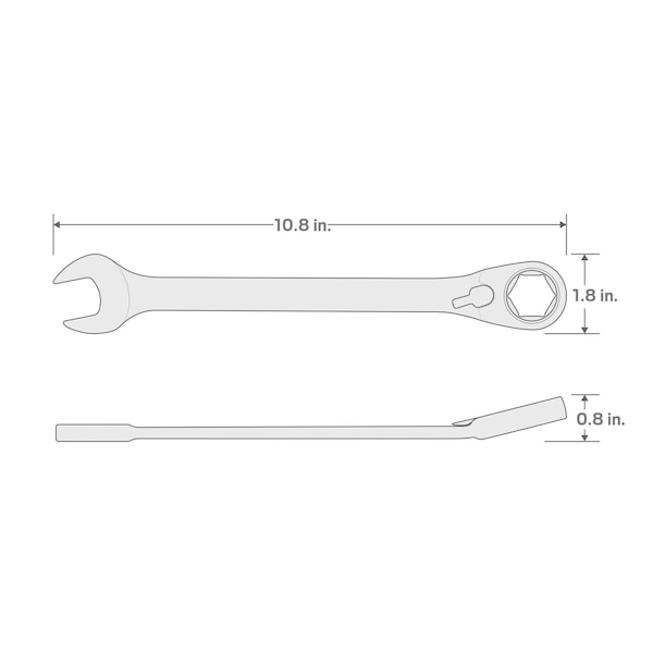 Tekton 13/16 Inch Reversible Ratcheting Combination Wrench - WRN56015