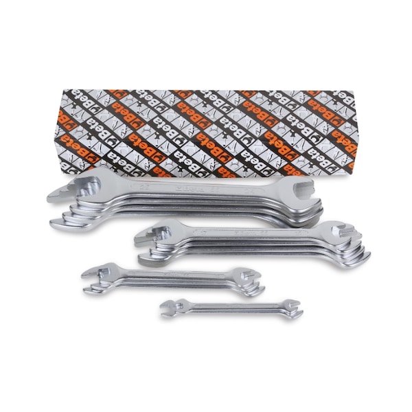Beta 55/S13 Metric Set of 13 Double End, Open End Wrenches, 6x7mm - 30x32mm - 000550182