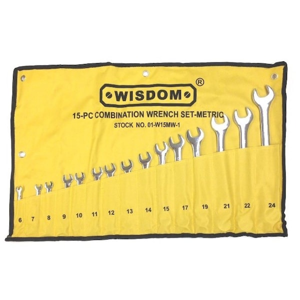 Hhip 15 Piece 6-24mm Combination Wrench Set - 7023-0006