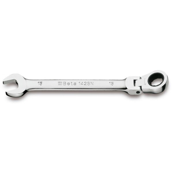 Beta Set of 9 Swivel-end Ratcheting Combination Wrenches with Holder, 8mm-19mm - 001420259