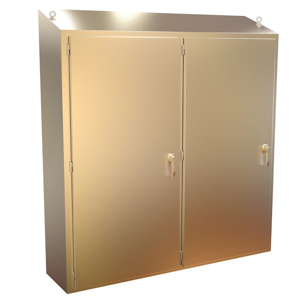 Hammond Stainless Steel Electrical Enclosures, 74.13 in H, 18.13 in D, 75.13 in W, NEMA 4X, Lift Off Hinged - 2STFSD747518S16