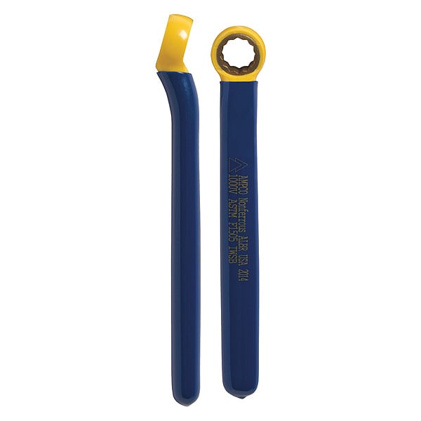 Ampco Safety Tools Box End Wrench, Insulated, 12 Pt, 1/2 In - IWSB-1/2