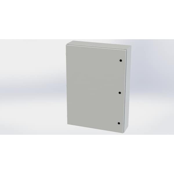Saginaw Control & Engineering Carbon Steel Electrical Enclosures, 42 in H, 8 in D, 30 in W, NEMA 3R, 4, 12, 13, Hinged - SCE-42EL3008LPLG