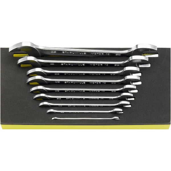 Stahlwille Tools Double open ended Wrenchs i.TCS inlay No.TCS 10A/9 1/3-tray9-pcs. - 96838779