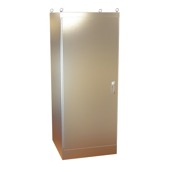 Hammond 304 Stainless Steel Electrical Enclosures, 90.06 in H, 36.06 in D, 36.06 in W, NEMA 4X, Hinged - HN4FS903636SS
