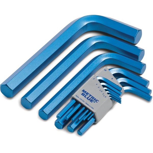 Metric Blue 12 Piece Metric L-Shape Hex Key Set, UST194294 - UST194294