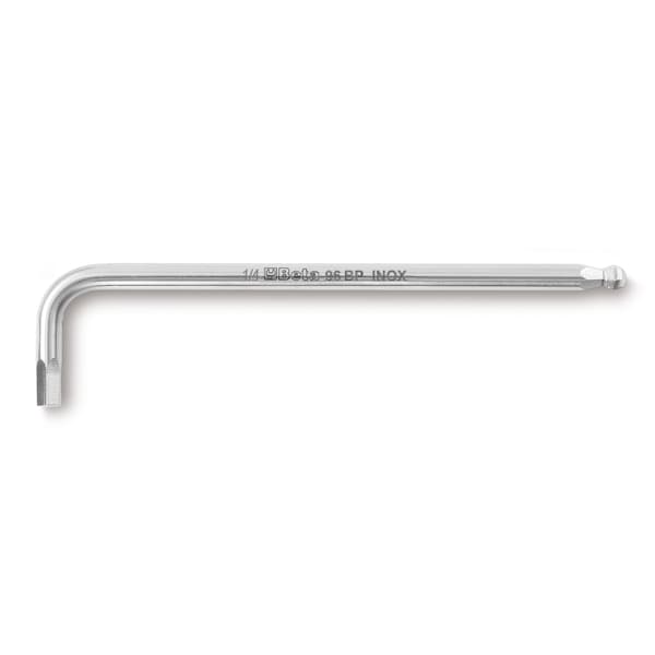 Beta 96BP INOX Set of 6 Stainless Steel Ball End Hex Key Allen Wrenches in Plastic Pouch, 2.5mm-8mm - 000961455