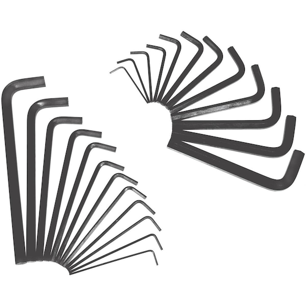 K-Tool International 25 Piece Metric/SAE L-Shape, Hex Key Set - KTI-71425