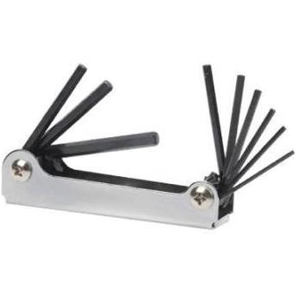 Hangzhou Great Star Industrial Master Mechanic Metric 7-in-1 Fold Up Hex Key Set, Small - 228907