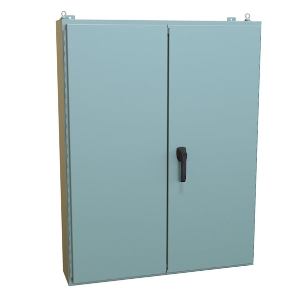 Hammond Steel Electrical Enclosures, 54.13 in H, 8.69 in D, 42.06 in W, NEMA 12, Hinged - 1422A8