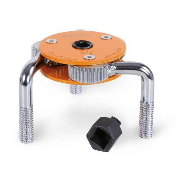 Beta 1493H Self-adjusting oil filter wrench with 3 arms, for right and left hand tightening - 014930077