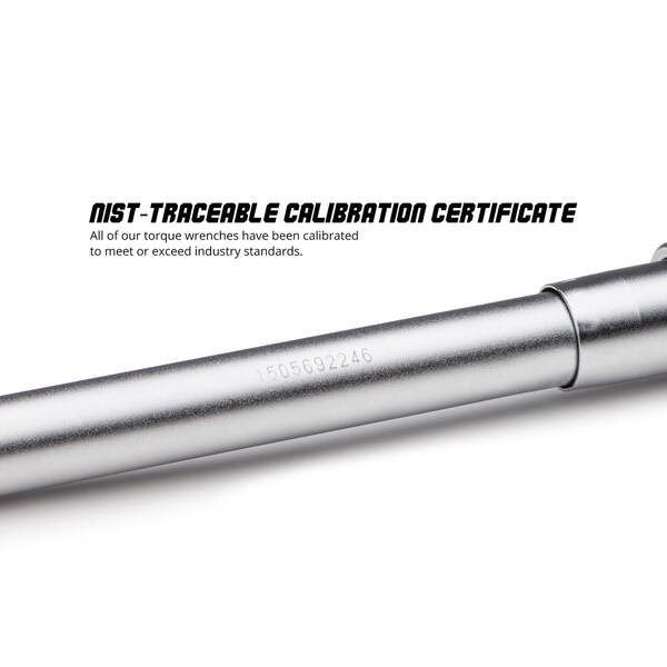 Capri Tools Interchangeable Torque Wrench, 14 mm x 18 mm Drive, 30-250 ft.-lb. - CP31210IC250FLT