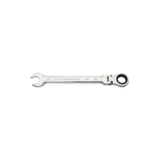 Gearwrench 22mm 90-Tooth 12 Point Flex Head Ratcheting Combination Wrench - 86722