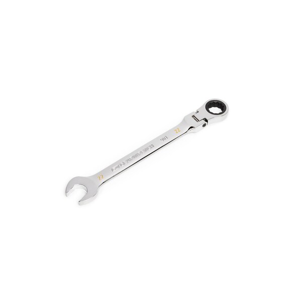 Gearwrench 22mm 90-Tooth 12 Point Flex Head Ratcheting Combination Wrench - 86722
