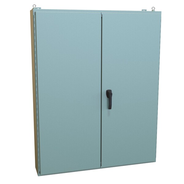 Hammond Steel Electrical Enclosures, 60.13 in H, 8.69 in D, 48.06 in W, NEMA 12, Hinged - 1422B8