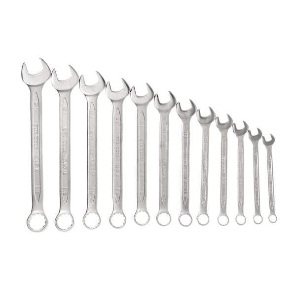 Teng Tools 12 Piece 12 Point Metric Combination Wrench Set (8MM - 19MM) - 6512N - TEN-O-6512N