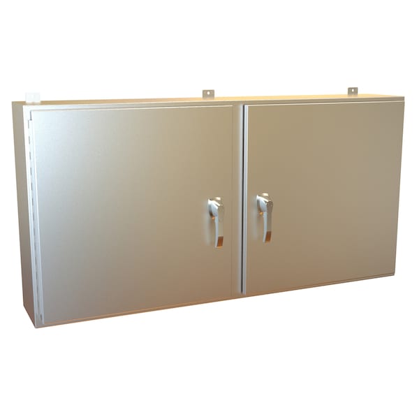 Hammond 304 Stainless Steel Electrical Enclosures, 30 in H, 10 in D, 60 in W, NEMA 4X, Hinged - HN4WM306010SS