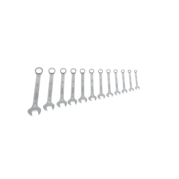 Gedore Combination Wrench Set, 12 pcs., 6-19mm, Finish: Chrome plated - 7-0112