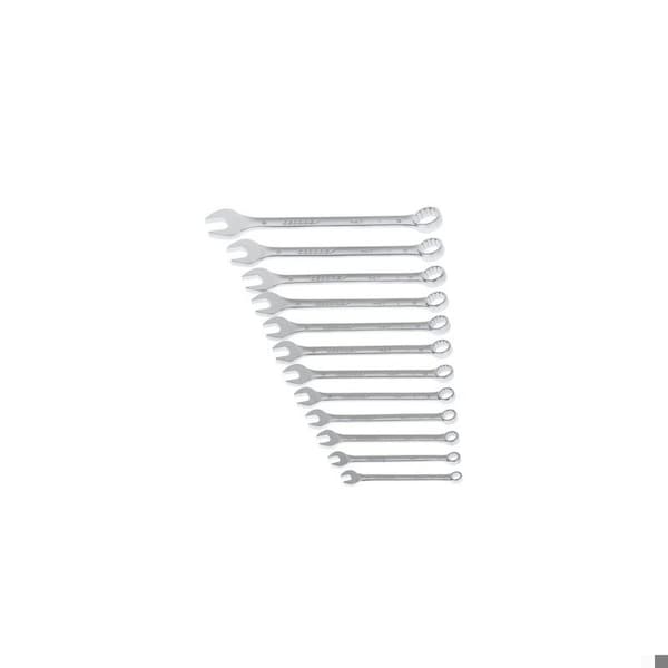Gedore Combination Wrench Set, 12 pcs., 6-19mm, Finish: Chrome plated - 7-0112