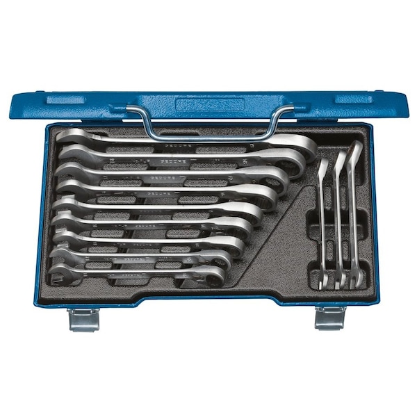 Gedore Combination Ratchet Wrench Set, 8-19mm, Number of Pieces: 12 - 7 UR-012