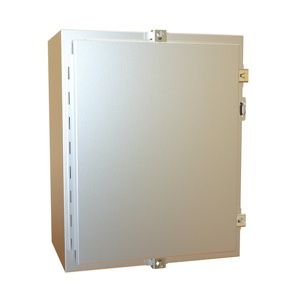 Hammond 304 Stainless Steel Electrical Enclosures, 20 in H, 10 in D, 16 in W, NEMA 4X, Hinged - 1418N4SSC10