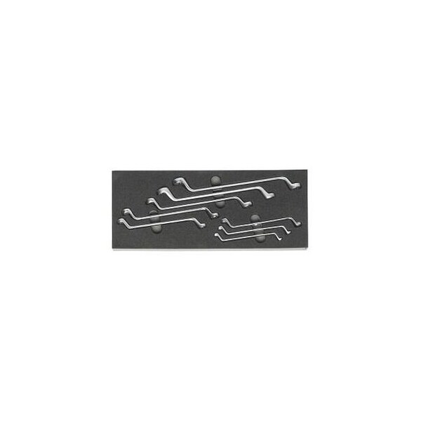 Holex 8 Pc Double Box End Wrench Set in Foam, 6X7 mm to 19X22 mm - 952445 8