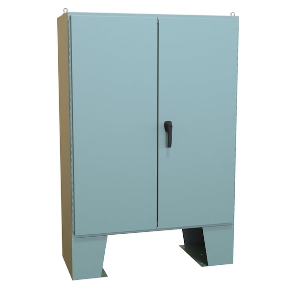 Hammond Steel Electrical Enclosures, 60.13 in H, 20.69 in D, 48.06 in W, NEMA 12, Hinged - 1422B20F