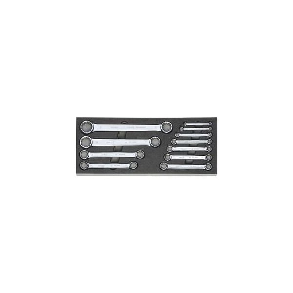Holex 11 Pc Double Box End Wrench Set in Foam, 6X7 mm to 30X34 mm - 952447 11