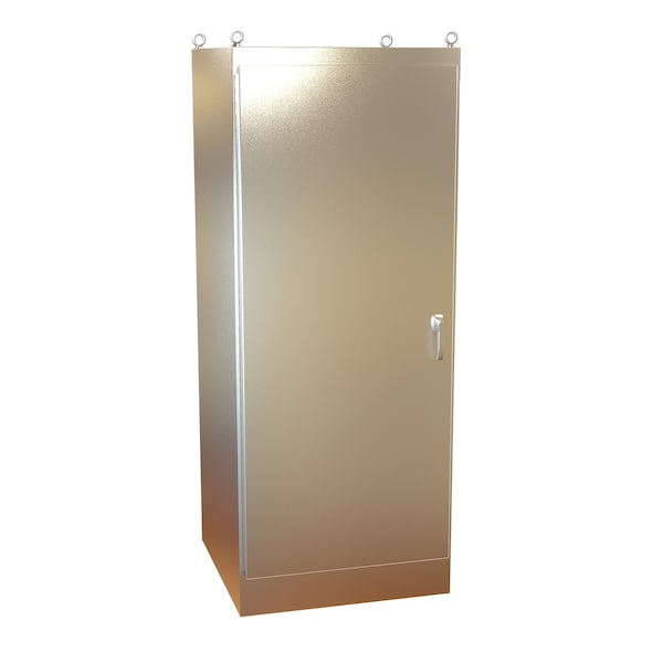 Hammond 304 Stainless Steel Electrical Enclosures, 90 in H, 36 in D, 36 in W, NEMA 4X, Hinged - HN4FS903636DASS