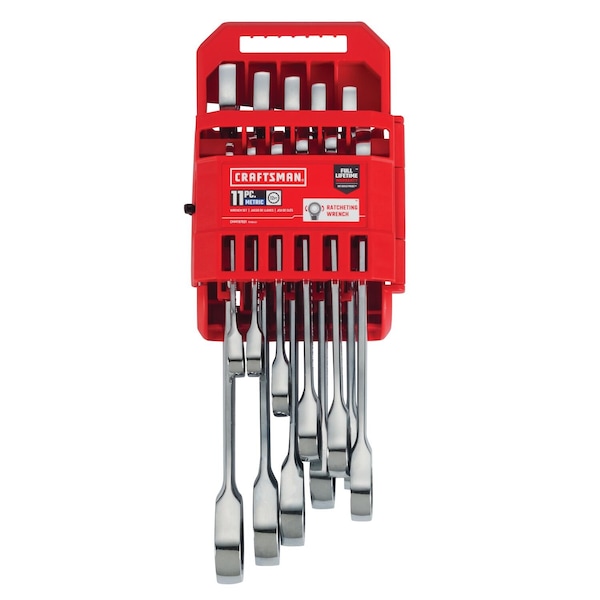 Craftsman Wrenches, 11-pc Metric Ratcheting Combin - CMMT87021
