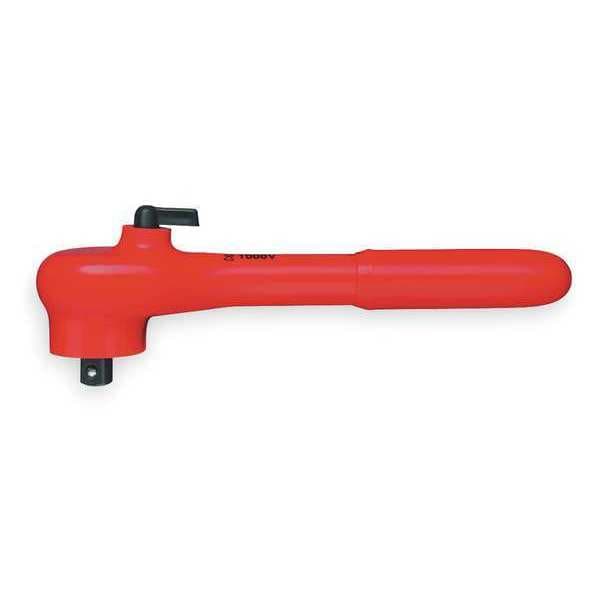 Knipex Insulated Ratchet, 3/8 in. Dr, 7-1/2 in. L - 98 31