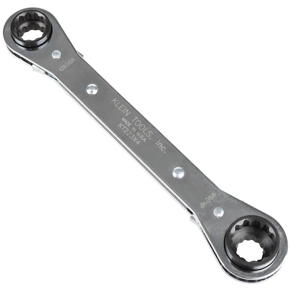 Klein Tools Lineman's Ratcheting 4-in-1 Box Wrench - KT223X4