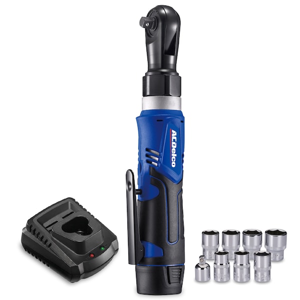 Acdelco G12 3/8" Cordless Ratchet Wrench 12V, 45 ft-Lbs max, 1-Battery - ARW1209P