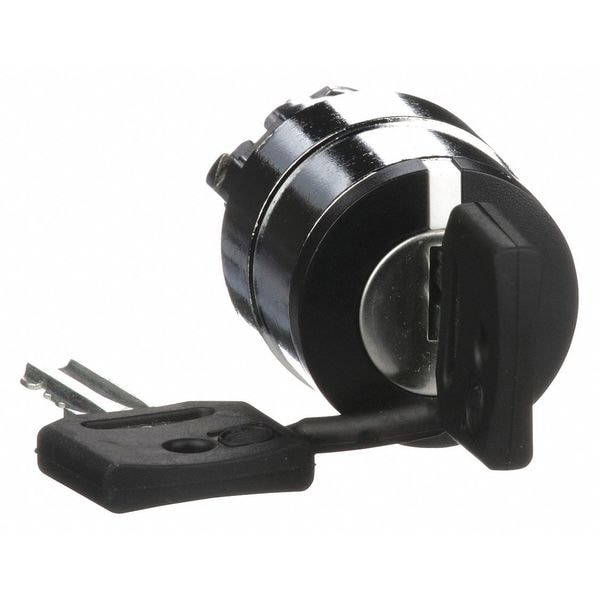 Selector de interruptor no iluminado Schneider Electric, 22 mm, 2 posiciones, con llave - ZB4BG4