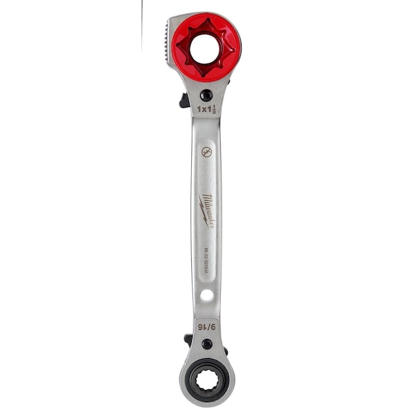 Milwaukee Tool Lineman's 5in1 Ratcheting Wrench with Milled Strike Face - 48-22-9216M