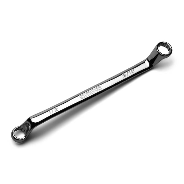 Capri Tools 1/2 x 9/16 in. 75-Degree Deep Offset Double Box End Wrench - CP11950-12916