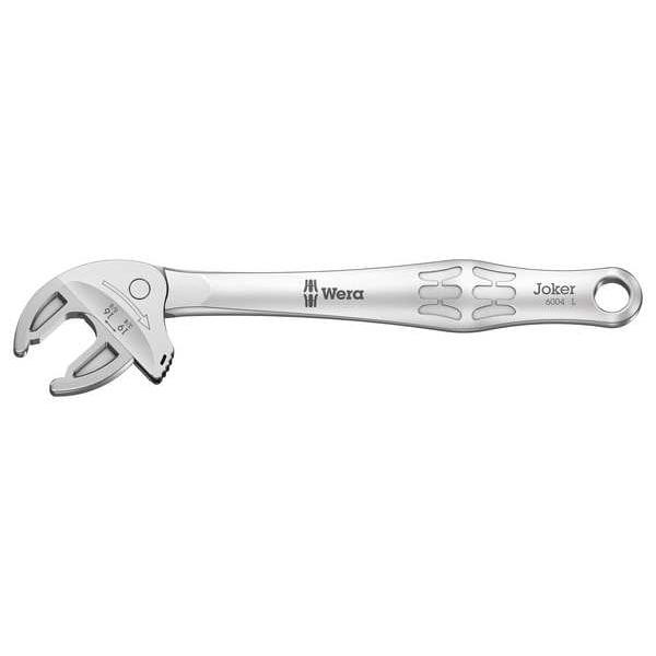 Wera Adjustable Wrench, Steel, Ergonomic, L - 05020101001
