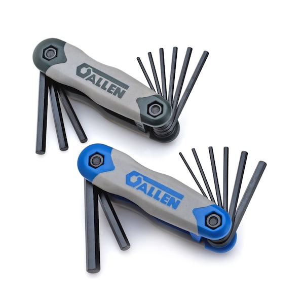 Apex Tool Group 17 Piece Metric/SAE Fold-Up Hex Key Set, 56632G - 56632G