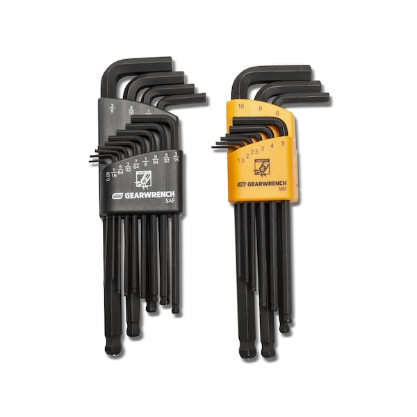 Gearwrench 22PC SAEMET MAG END BALL END HEX KEY - KDT83526