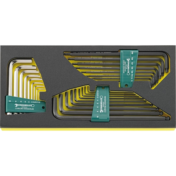 Stahlwille Tools Offset screwdrivers i.TCS inlay No.TCS 10760-10771/26 1/3-tray26-pcs. - 96838788