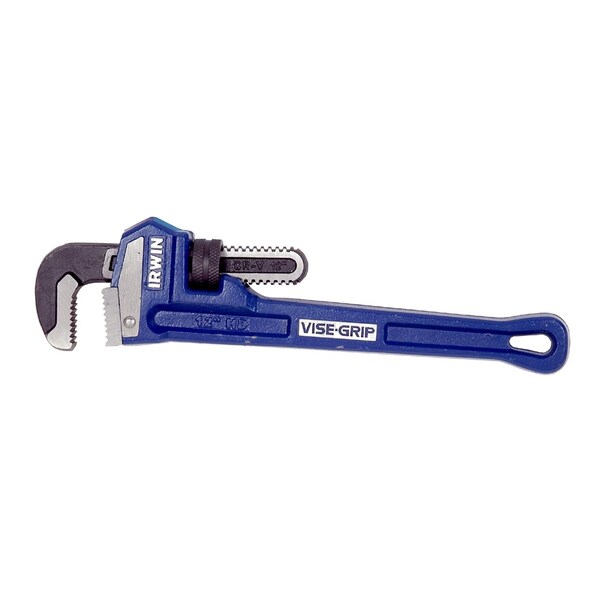 Irwin 12" L 2" Cap. Cast Iron Cast Iron Pipe Wrench W/2" Jaw Cap, 12" - 274106
