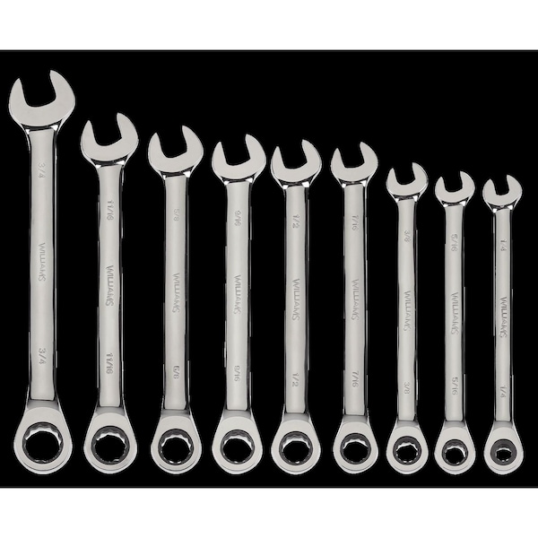 Williams Williams Combo Ratchet Wrench, 13/16", Hi-Polish - 1226NRC