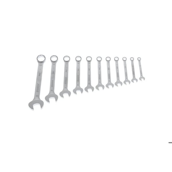 Gedore Combination Wrench Set, 11 pcs., 8-22mm, SAE or Metric: Metric - 7-011