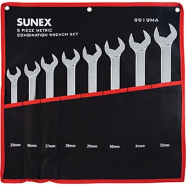 Gourmetgalley Fully Polished Metric V-Groove Combination Wrench Set - GO3656211